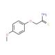 2-(4-methoxyphenoxy)ethanethioamide (CAS 35370-92-4) - chemical structure image