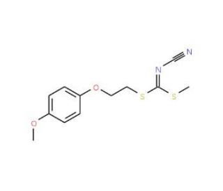 [2-(4-Methoxyphenoxy)ethyl]methyl-cyanocarbonimidodithioate - chemical structure image