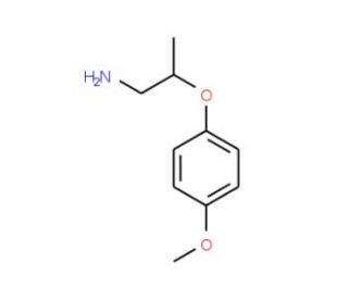 2-(4-Methoxyphenoxy)propylamine (CAS 93750-30-2) - chemical structure image