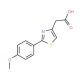 [2-(4-Methoxyphenyl)-1,3-thiazol-4-yl]acetic acid (CAS 23353-14-2) - chemical structure image