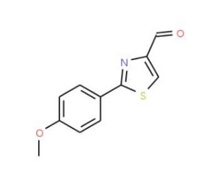 2-(4-methoxyphenyl)-1,3-thiazole-4-carbaldehyde (CAS 174006-71-4) - chemical structure image