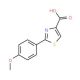 2-(4-methoxyphenyl)-1,3-thiazole-4-carboxylic acid (CAS 57677-80-2) - chemical structure image