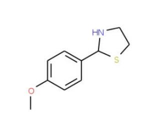 2-(4-Methoxyphenyl)-1,3-thiazolidine (CAS 31404-08-7) - chemical structure image