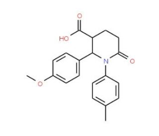 2-(4-methoxyphenyl)-1-(4-methylphenyl)-6-oxopiperidine-3-carboxylic acid - chemical structure image