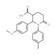 2-(4-methoxyphenyl)-1-(4-methylphenyl)-6-oxopiperidine-3-carboxylic acid - chemical structure image