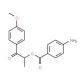 2-(4-methoxyphenyl)-1-methyl-2-oxoethyl 4-aminobenzoate - chemical structure image