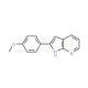 2-(4-Methoxyphenyl)-1H-pyrrolo[2,3-b]pyridine (CAS 139962-68-8) - chemical structure image