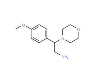 2-(4-methoxyphenyl)-2-morpholin-4-ylethanamine (CAS 31466-47-4) - chemical structure image