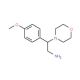 2-(4-methoxyphenyl)-2-morpholin-4-ylethanamine (CAS 31466-47-4) - chemical structure image