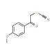 2-(4-Methoxyphenyl)-2-oxoethyl thiocyanate (CAS 6097-26-3) - chemical structure image
