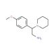 2-(4-methoxyphenyl)-2-piperidin-1-ylethanamine (CAS 31466-51-0) - chemical structure image