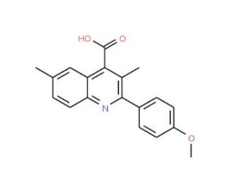 2-(4-Methoxyphenyl)-3,6-dimethylquinoline-4-carboxylic acid - chemical structure image