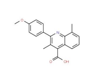2-(4-Methoxyphenyl)-3,8-dimethylquinoline-4-carboxylic acid - chemical structure image
