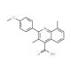 2-(4-Methoxyphenyl)-3,8-dimethylquinoline-4-carboxylic acid - chemical structure image
