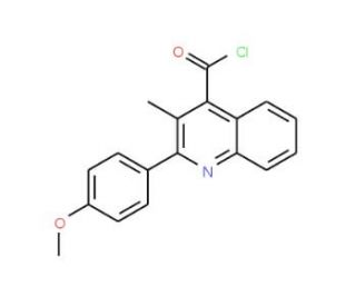 2-(4-methoxyphenyl)-3-methylquinoline-4-carbonyl chloride - chemical structure image