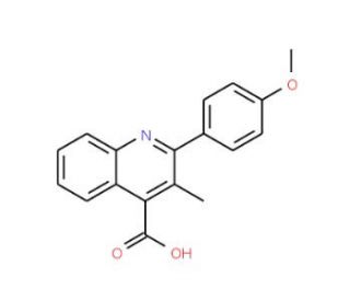 2-(4-Methoxyphenyl)-3-methylquinoline-4-carboxylic acid - chemical structure image
