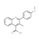 2-(4-Methoxyphenyl)-3-methylquinoline-4-carboxylic acid - chemical structure image