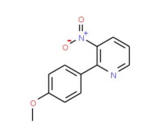 2-(4-Methoxyphenyl)-3-nitropyridine - chemical structure image