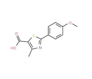 2-(4-methoxyphenyl)-4-methyl-1,3-thiazole-5-carboxylic acid (CAS 54001-16-0) - chemical structure image