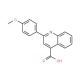 2-(4-Methoxyphenyl)-4-quinolinecarboxylic acid (CAS 4364-02-7) - chemical structure image