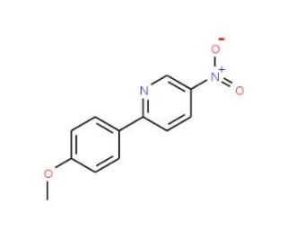 2-(4-Methoxyphenyl)-5-nitropyridine (CAS 131941-25-8) - chemical structure image