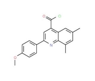 2-(4-methoxyphenyl)-6,8-dimethylquinoline-4-carbonyl chloride - chemical structure image