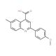 2-(4-Methoxyphenyl)-6-methylquinoline-4-carboxylic acid - chemical structure image