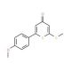 2-(4-Methoxyphenyl)-6-methylthio-4H-thiopyran-4-one - chemical structure image