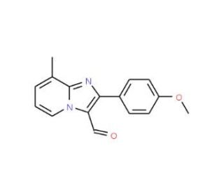 2-(4-Methoxyphenyl)-8-methylimidazo-[1,2-a]pyridine-3-carbaldehyde - chemical structure image
