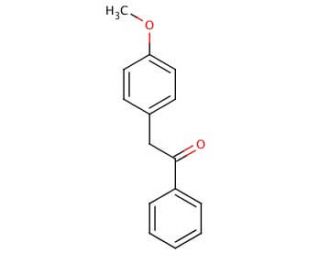 2-(4-Methoxyphenyl)acetophenone (CAS 24845-40-7) - chemical structure image