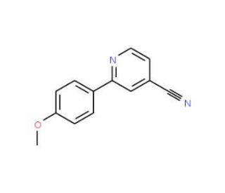 2-(4-Methoxyphenyl)isonicotinonitrile - chemical structure image