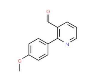 2-(4-Methoxyphenyl)nicotinaldehyde - chemical structure image