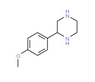 2-(4-Methoxyphenyl)piperazine (CAS 91517-26-9) - chemical structure image