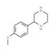 2-(4-Methoxyphenyl)piperazine (CAS 91517-26-9) - chemical structure image