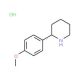 2-(4-Methoxyphenyl)piperidine hydrochloride - chemical structure image