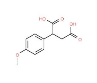 2-(4-Methoxyphenyl)succinic acid (CAS 6331-59-5) - chemical structure image