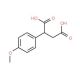 2-(4-Methoxyphenyl)succinic acid (CAS 6331-59-5) - chemical structure image
