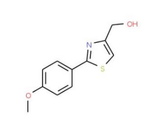 [2-(4-methoxyphenyl)thiazol-4-yl]methanol (CAS 885279-75-4) - chemical structure image