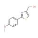 [2-(4-methoxyphenyl)thiazol-4-yl]methanol (CAS 885279-75-4) - chemical structure image