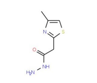 2-(4-methyl-1,3-thiazol-2-yl)acetohydrazide (CAS 448229-66-1) - chemical structure image