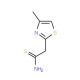 2-(4-methyl-1,3-thiazol-2-yl)ethanethioamide - chemical structure image