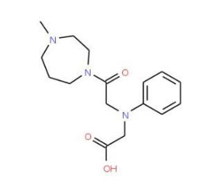 [[2-(4-Methyl-1,4-diazepan-1-yl)-2-oxoethyl]-(phenyl)amino]acetic acid - chemical structure image
