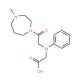 [[2-(4-Methyl-1,4-diazepan-1-yl)-2-oxoethyl]-(phenyl)amino]acetic acid - chemical structure image