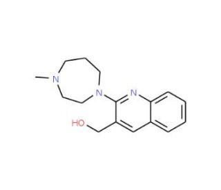 [2-(4-methyl-1,4-diazepan-1-yl)quinolin-3-yl]methanol - chemical structure image