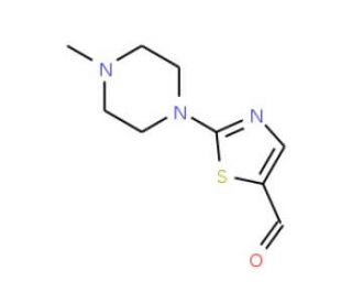 2-(4-Methyl-1-piperazinyl)thiazole-5-carboxaldehyde (CAS 320423-50-5) - chemical structure image