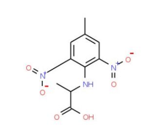 2-(4-Methyl-2,6-dinitroanilino)propanoic acid - chemical structure image