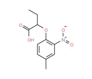 2-(4-Methyl-2-nitrophenoxy)butanoic acid - chemical structure image