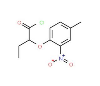 2-(4-methyl-2-nitrophenoxy)butanoyl chloride - chemical structure image