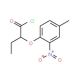 2-(4-methyl-2-nitrophenoxy)butanoyl chloride - chemical structure image