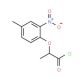 2-(4-methyl-2-nitrophenoxy)propanoyl chloride - chemical structure image